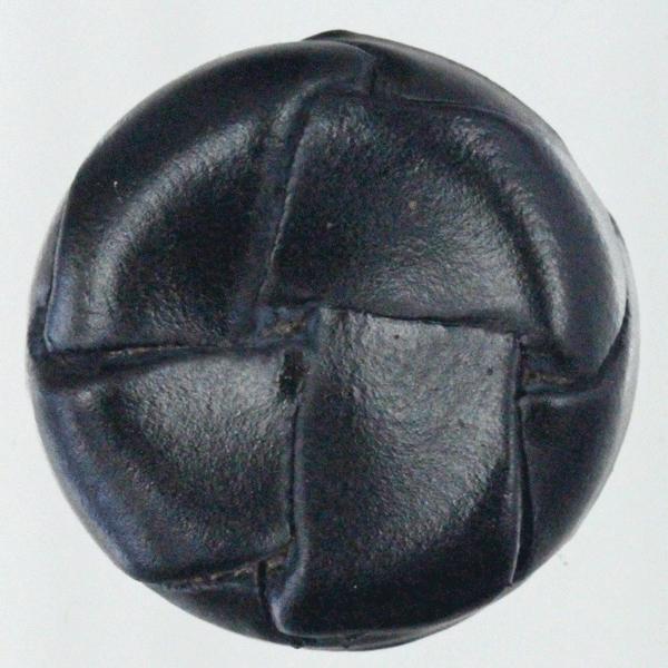 ボタン 本革ボタン 黒 20mm 1個入 裏 金属足  天然素材 レザーボタン  ジャケット スーツ向 ボタン 手芸 通販｜assure-2