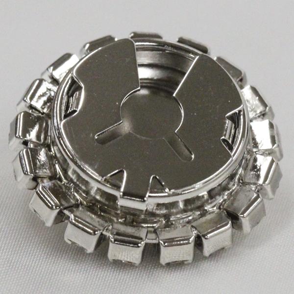 取り外しができる飾りボタン AZ3235-RH 25mm シルバー 取り外しができる飾りボタン AZ3235-RH 25mm シルバー