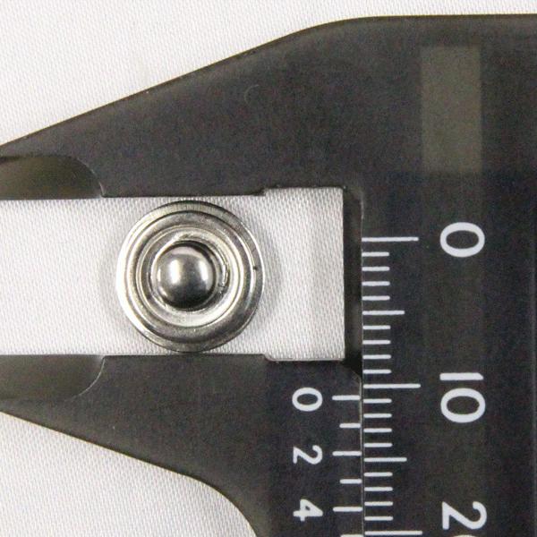 ボタン ドットボタン 5BX 5BrandX 15mm 5セット入 ホック 黒 つやなし