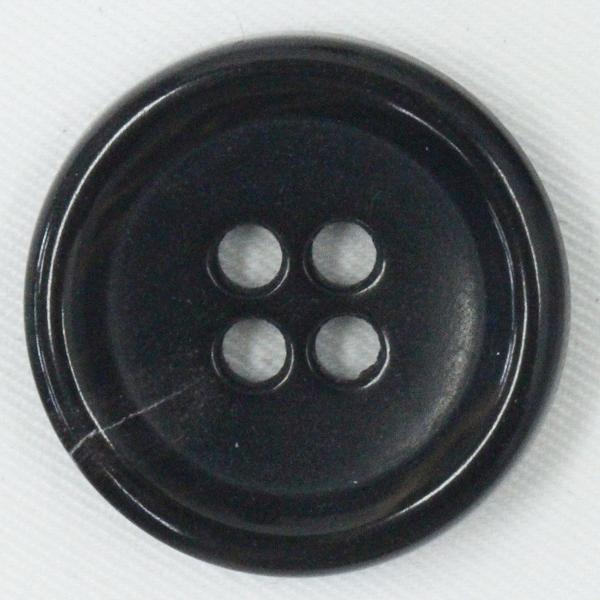 ボタン 水牛調 プラスチックボタン 茶系 15mm  1個入 シャツ ブラウス ジャケット スーツ袖向 ボタン 手芸 通販｜assure-2