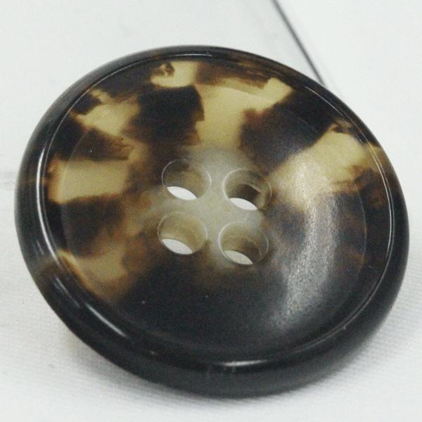 ボタン 水牛調 プラスチックボタン 茶系 23mm  1個入 ジャケット コート向 ボタン 手芸 通販｜assure-2｜02