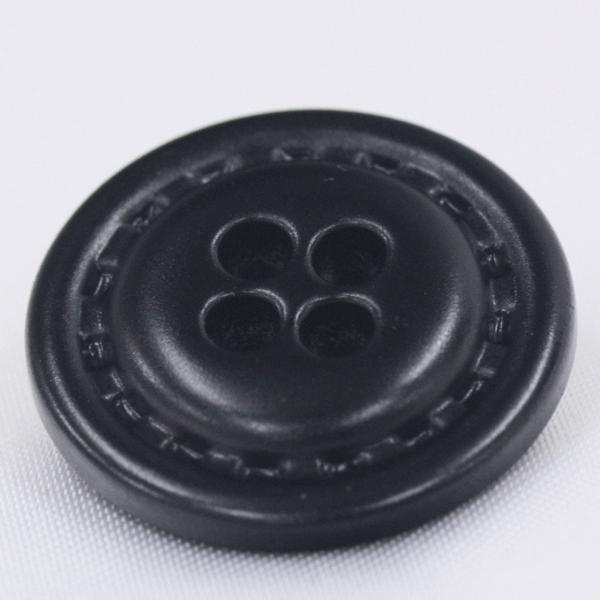 ボタン 革調プラスチックボタン 20mm 黒 1個入 レザータッチ  黒 ボタン 手芸 通販｜assure-2｜04