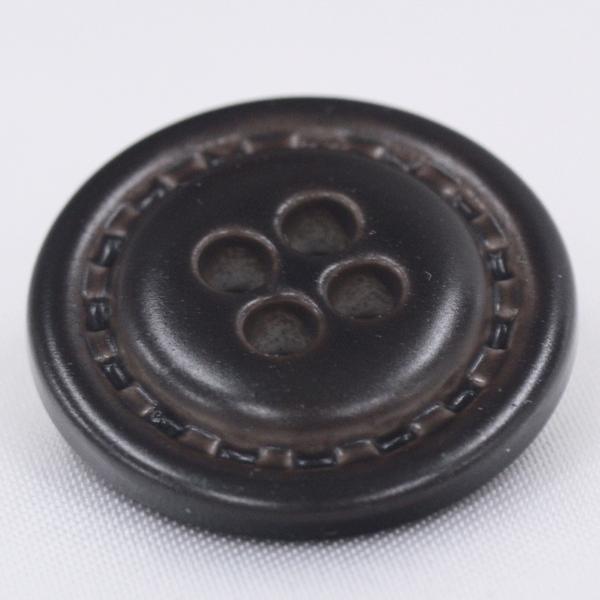 ボタン 革調プラスチックボタン 15mm 濃茶 1個入 レザータッチ  茶系 ボタン 手芸 通販｜assure-2｜04