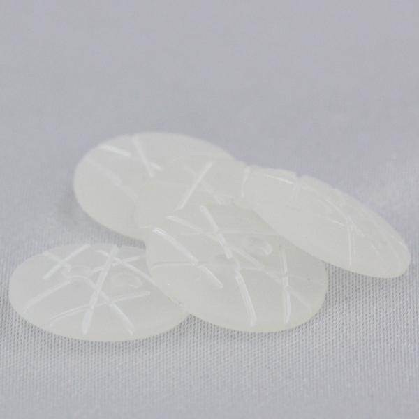 ボタン プラスチックボタン 15mm 1個入 釦 表2つ穴 白 ホワイト  シャツ ブラウス カーディガン 向 手芸 通販 日本製｜assure-2