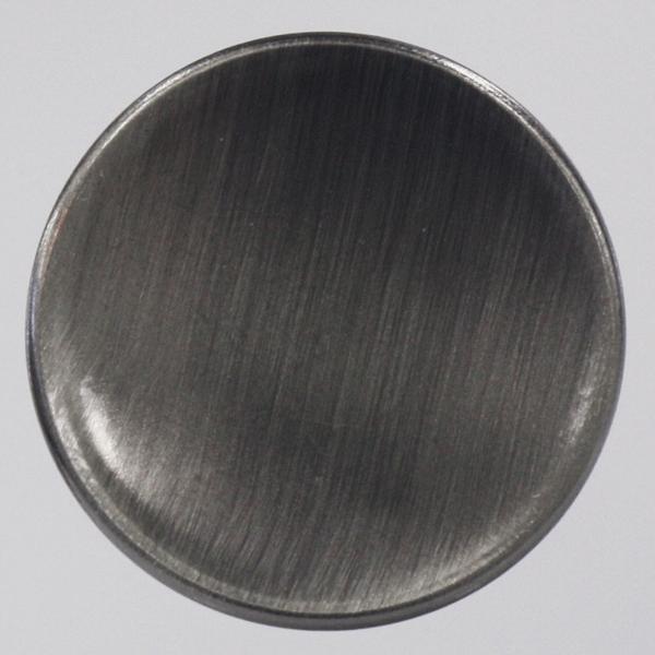 ボタン メタルボタン 金属ボタン 裏足付 12mm 1個入 釦 真鍮 かぶせ (サテン ブラックニッケル) MA1000 SBN (シャツ