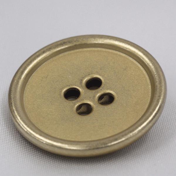 ボタン メタルボタン 金属ボタン 表4つ穴 18mm 1個入 釦 真鍮 かぶせ ホーニング ゴールド  シャツ ブラウス ジャケット スーツ向｜assure-2｜04