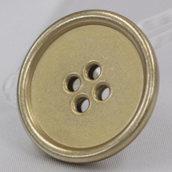 ボタン メタルボタン 金属ボタン 表4つ穴 25mm 1個入 釦 真鍮 かぶせ ホーニング ゴールド  ジャケット コート向 手芸 通販｜assure-2｜03