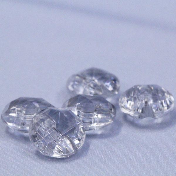 ボタン プラスチックボタン ダイヤモンドカット 透明 11.5mm 1個入 N49-00 シャツ ブラウス アクセント飾り向 ボタン 手芸 通販｜assure-2｜03