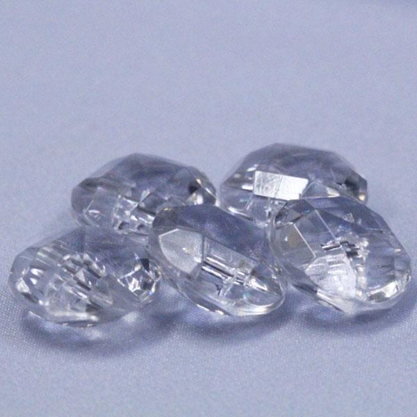 ボタン プラスチックボタン ダイヤモンドカット 透明 13mm 1個入 N49-00 シャツ ブラウス アクセント飾り向 ボタン 手芸 通販｜assure-2｜02