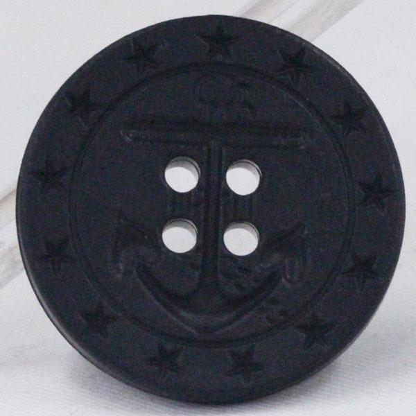 ボタン 紺 ネイビー 35mm アンカー イカリ プラスチックボタン