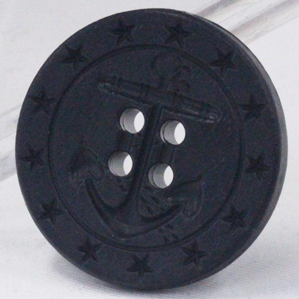 ボタン 紺 ネイビー 35mm アンカー イカリ プラスチックボタン