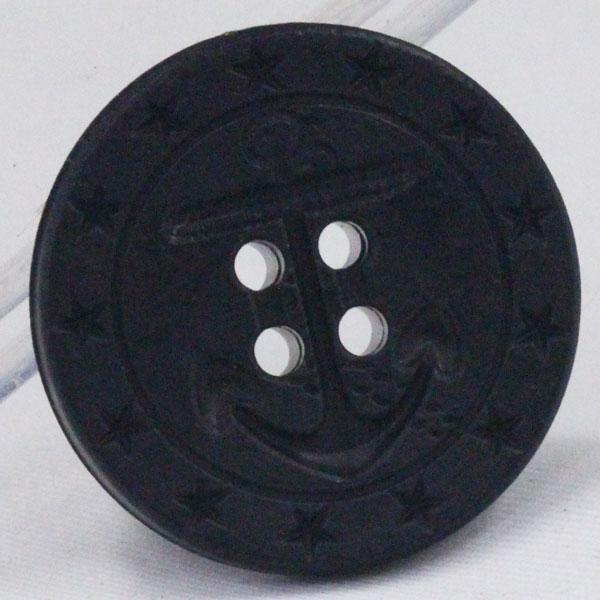 ボタン 紺 ネイビー 35mm アンカー イカリ プラスチックボタン