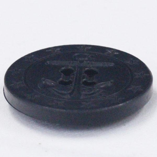 ボタン 紺 ネイビー 35mm アンカー イカリ プラスチックボタン