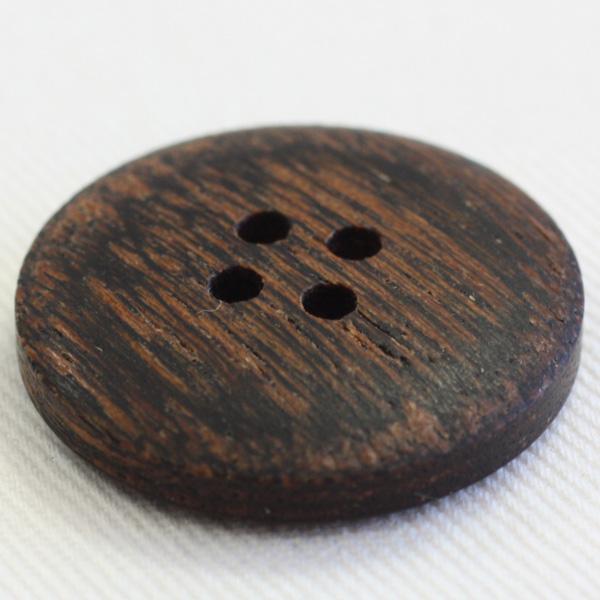 ボタン 木ボタン ウッドボタン 11.5mm 10個入 濃茶 ダークブラウン 釦 天然素材 シャツ ブラウス カーディガン 向 手芸 通販｜assure-2｜04