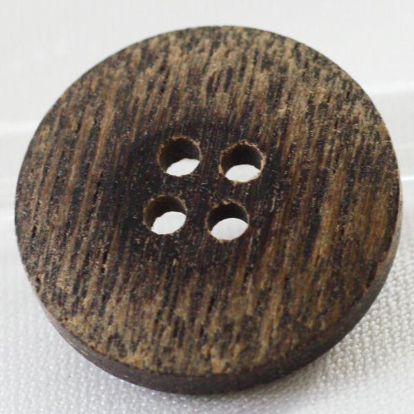 ボタン 木ボタン ウッドボタン 25mm 1個入 茶 ブラウン 釦 天然素材 ジャケット コート向 手芸 通販｜assure-2｜04