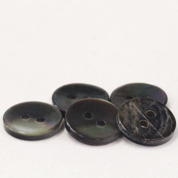 ボタン 貝ボタン 黒蝶貝 8mm 1個入 釦 天然素材 シェルボタン シャツ 