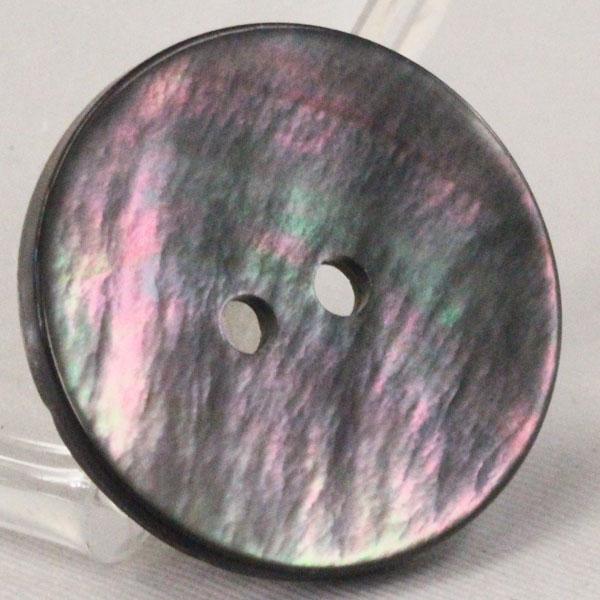 ボタン 貝ボタン 黒蝶貝 23mm 1個入 釦 天然素材 シェルボタン