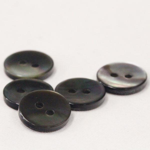 ボタン 貝ボタン 黒蝶貝 23mm 1個入 釦 天然素材 シェルボタン