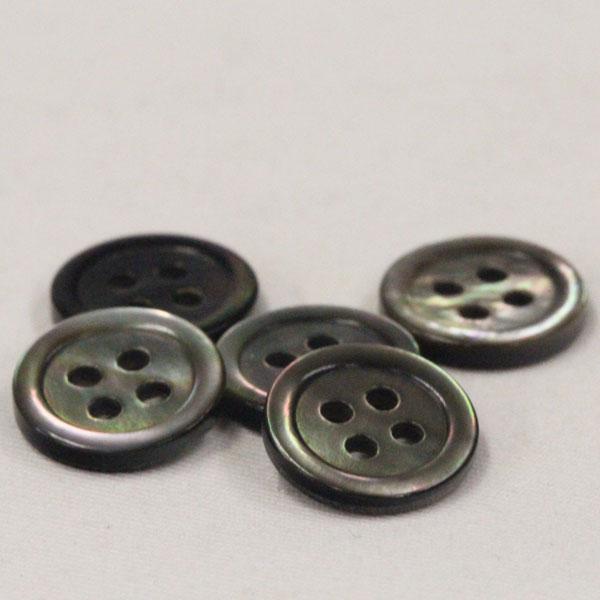 ボタン 貝ボタン 黒蝶貝 30mm 1個入 釦 天然素材 シェルボタン