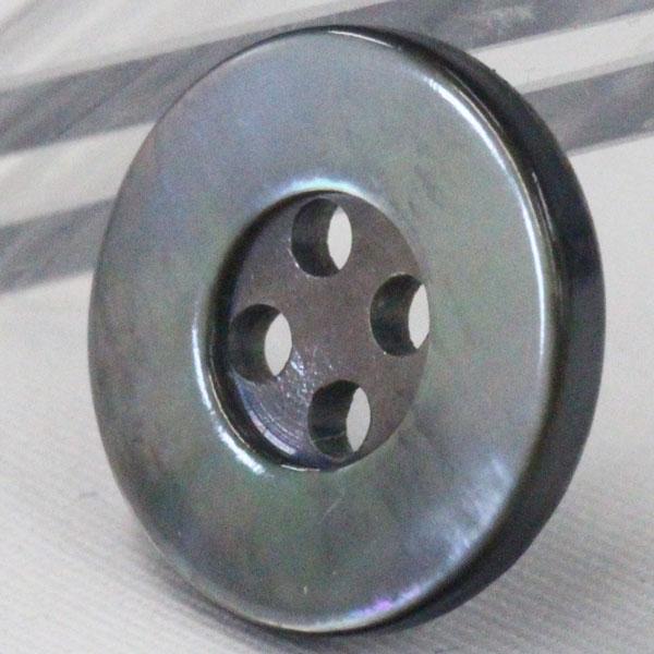 ボタン 貝ボタン 黒蝶貝 20mm 1個入 釦 天然素材 シェルボタン スーツ