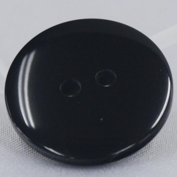 ボタン プラスチックボタン 09 黒 20mm 1個入 貝調 碁石型 2つ穴 裏ボタン 力釦  スーツ ジャケット向 ボタン 手芸 通販｜assure-2｜02