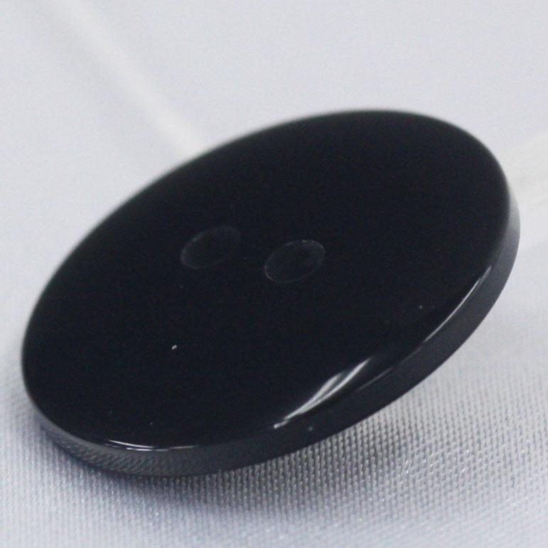 ボタン プラスチックボタン 09 黒 20mm 1個入 貝調 碁石型 2つ穴 裏ボタン 力釦  スーツ ジャケット向 ボタン 手芸 通販｜assure-2｜03