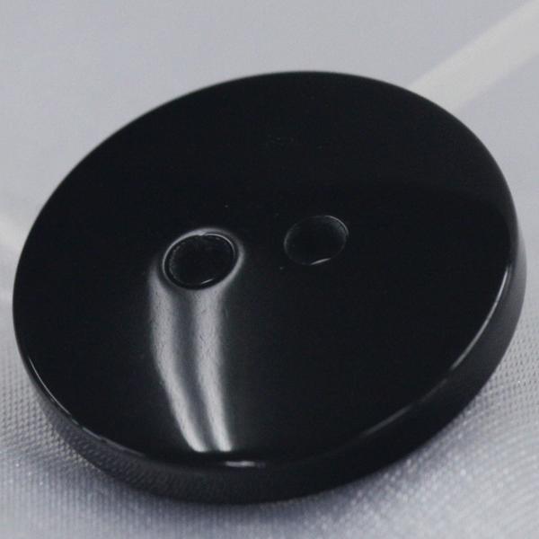 ボタン プラスチックボタン 09 黒 15mm 1個入 貝調 皿型 2つ穴  シャツ ブラウス ジャケット スーツ袖向 ボタン 手芸 通販｜assure-2｜05