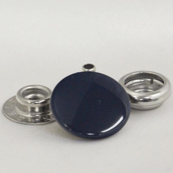 ボタン ドットボタン 7301 SELEX 15mm 5セット入 ジャンパーホック 紺