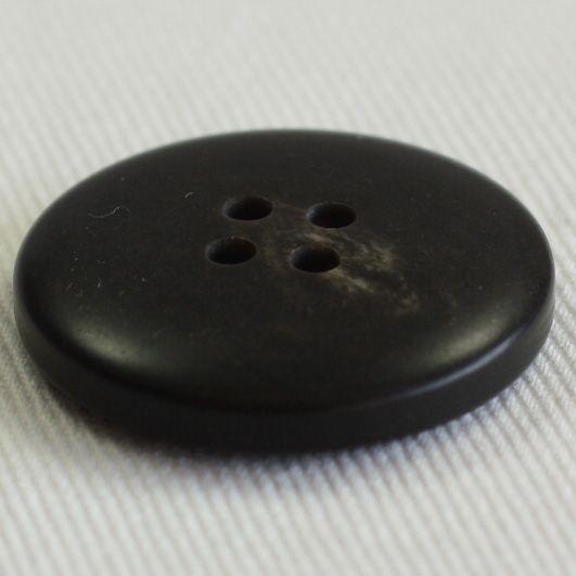 ボタン スコッチボタン 水牛調 プラスチック 25mm 茶系 1個入