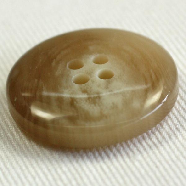 ボタン スコッチボタン 水牛調 プラスチック 18mm 茶系 1個入 スーツ 