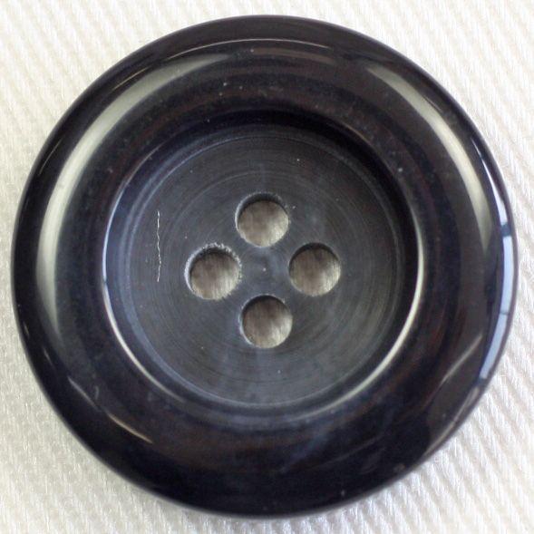 ボタン スコッチボタン ボタン 水牛調 プラスチック 25mm  紺 1個入 ジャケット コート向 ボタン 手芸 通販｜assure-2