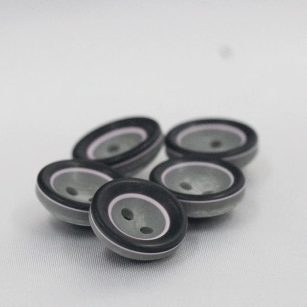 ボタン プラスチックボタン グレー 11.5mm 1個入  カラフル  シャツ ブラウス カーディガン 向 ボタン 手芸 通販｜assure-2｜02