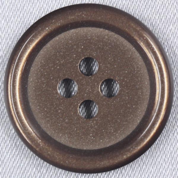 ボタン プラスチックボタン 47 茶系 15mm 1個入 貝調  シャツ ブラウス ジャケット スーツ袖向 ボタン 手芸 通販｜assure-2