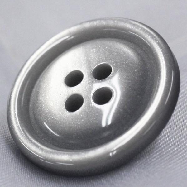 ボタン プラスチックボタン 07 グレー系 20mm 1個入 貝調 スーツ