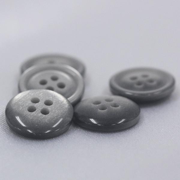 ボタン プラスチックボタン 07 グレー系 20mm 1個入 貝調 スーツ