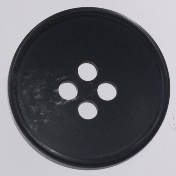 ボタン プラスチックボタン 09 黒 23mm 1個入 水牛調  ジャケット向 ボタン 手芸 通販｜assure-2