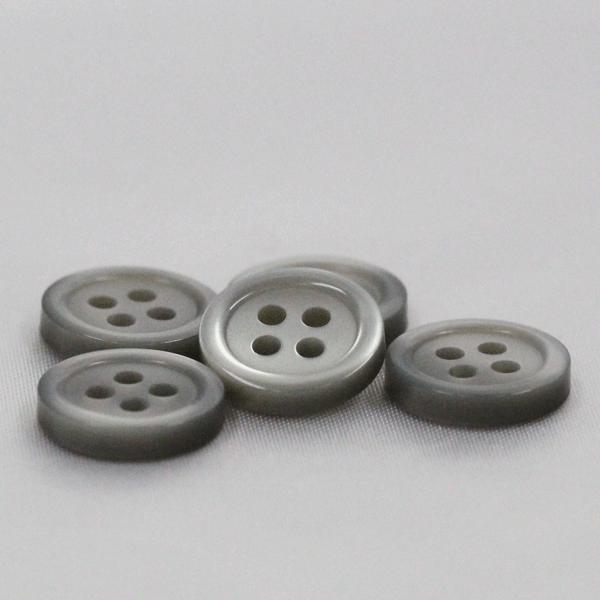 ボタン 業務用シャツボタン 11.5mm グレー 500個入 割れ 欠けに強いプラスチック /  シャツ ブラウス向 ボタン 手芸 通販｜assure-2