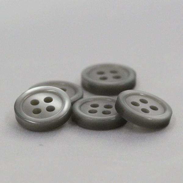 ボタン 業務用シャツボタン 11.5mm グレー 500個入 割れ 欠けに強いプラスチック /  シャツ ブラウス向 ボタン 手芸 通販｜assure-2｜05