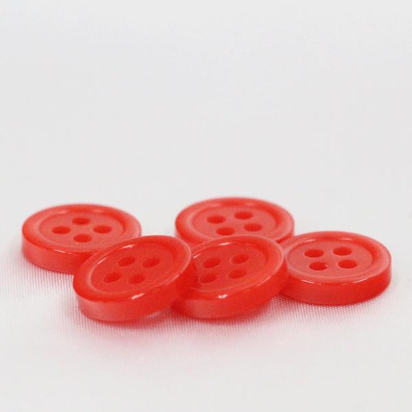 ボタン 業務用シャツボタン 11.5mm 赤 500個入 割れ 欠けに強いプラスチック シャツ ブラウス向 ボタン 手芸 通販｜assure-2｜03