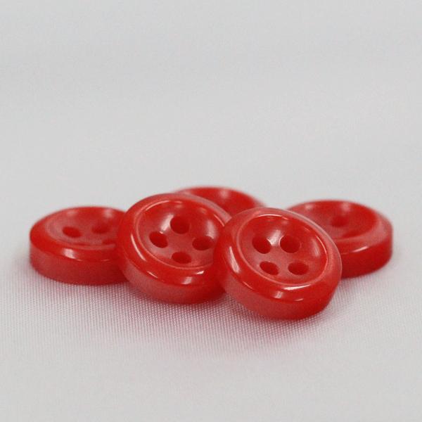 ボタン 業務用シャツボタン 9mm 赤 100個入 割れ 欠けに強いプラスチック シャツ ブラウス向 ボタン 手芸 通販｜assure-2｜02