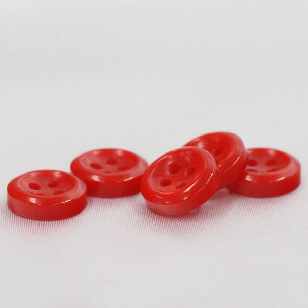 ボタン 業務用シャツボタン 9mm 赤 100個入 割れ 欠けに強いプラスチック シャツ ブラウス向 ボタン 手芸 通販｜assure-2｜03
