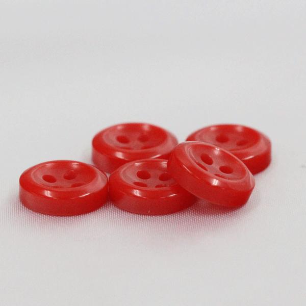 ボタン 業務用シャツボタン 9mm 赤 100個入 割れ 欠けに強いプラスチック シャツ ブラウス向 ボタン 手芸 通販｜assure-2｜04