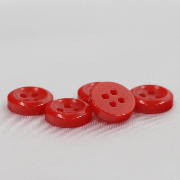 ボタン 業務用シャツボタン 9mm 赤 100個入 割れ 欠けに強いプラスチック シャツ ブラウス向 ボタン 手芸 通販｜assure-2｜06