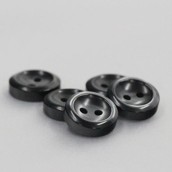 ボタン シャツボタン 9mm （黒） 10個入 割れ 欠けに強いプラスチック / VSO9003-09 (ボタン シャツ・ブラウス
