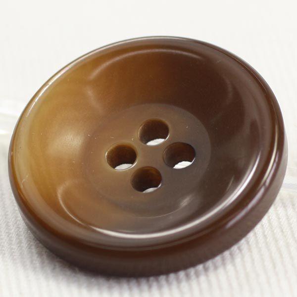 ボタン プラスチックボタン 43 茶系 23mm 1個入 ナット調  ジャケット コート向 ボタン 手芸 通販｜assure-2｜03