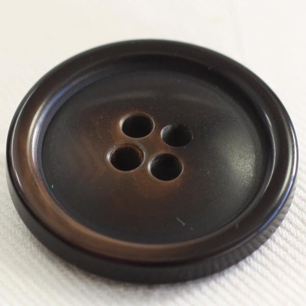 ボタン プラスチックボタン 48 茶系 30mm 1個入 ナット調  ジャケット コート向 ボタン 手芸 通販｜assure-2｜03