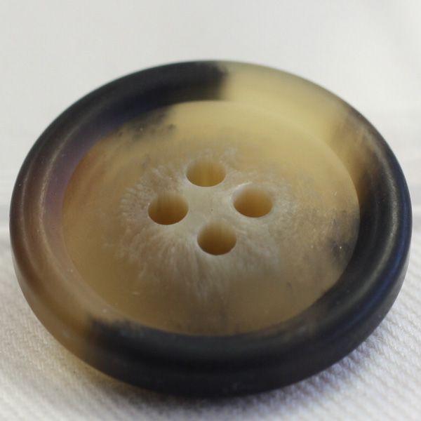 ボタン プラスチックボタン 45 茶系 25mm 1個入 水牛調  ジャケット コート向 ボタン 手芸 通販｜assure-2｜02