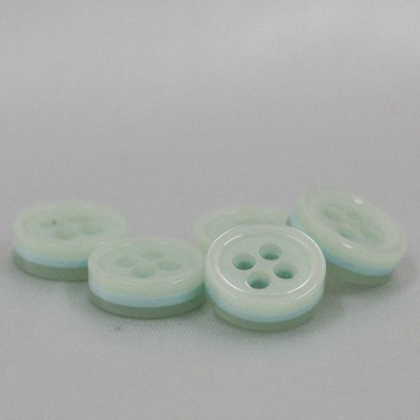 ボタン プラスチックボタン 白ｘうす青 9mm 10個入  カラフル  シャツ ブラウス カーディガン 向 ボタン 手芸 通販｜assure-2｜04