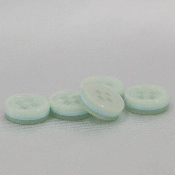 ボタン プラスチックボタン 白ｘうす青 11.5mm 10個入  カラフル  シャツ ブラウス カーディガン 向 ボタン 手芸 通販｜assure-2｜06