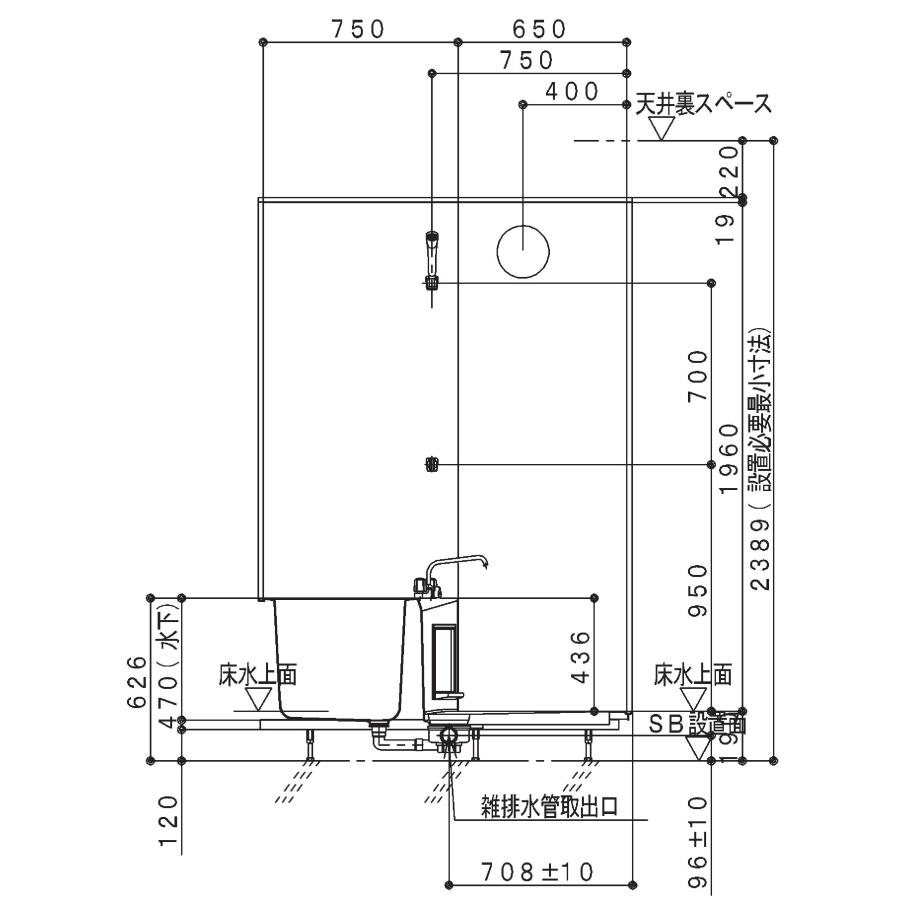 ハウステック ユニットバス NJB サイズ 1014 集合住宅 ハウステック ユニットバス NJB サイズ 1014 集合住宅